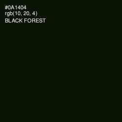 #0A1404 - Black Forest Color Image